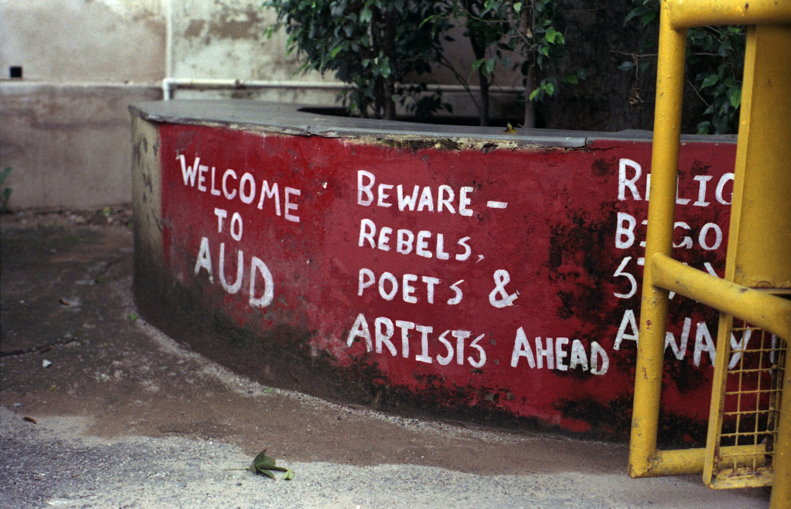 Welcome to AUD! Beware: Rebels, Poets & Artists Ahead