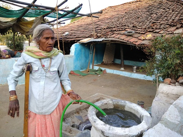 Suman Bai at her Puraani Basti house